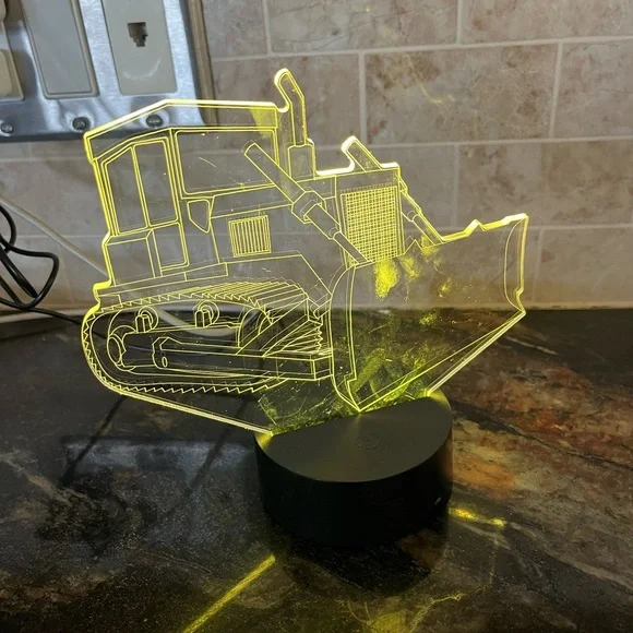 LED Colour Changing Tractor Night Light - Picture 5 of 6